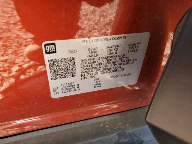 2024 CHEVROLET TRAX 2RS - KL77LJE22RC049330