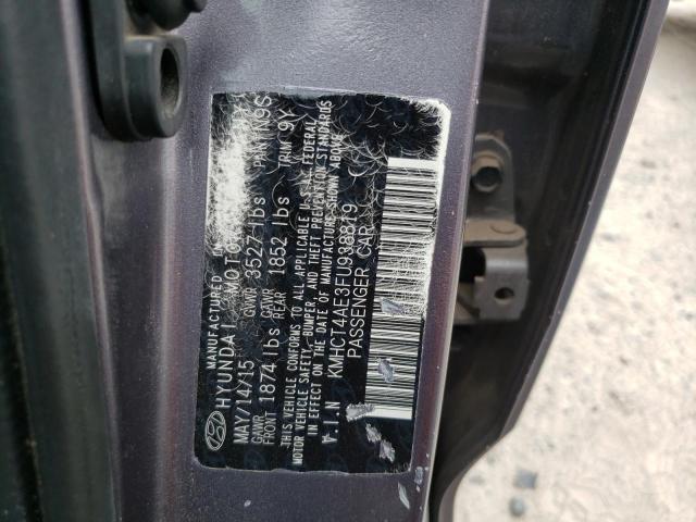 2015 HYUNDAI ACCENT GLS KMHCT4AE3FU938819