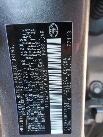 2023 TOYOTA CAMRY SE N 4T1G31AK2PU609911
