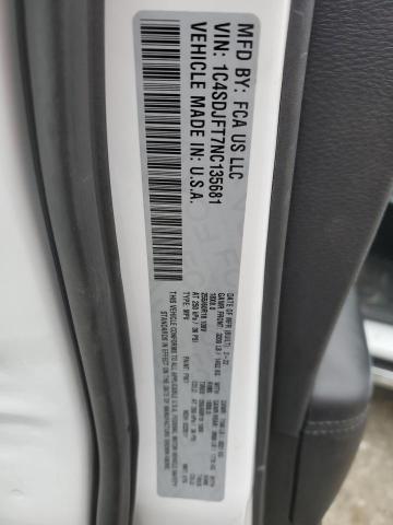 2022 DODGE DURANGO PU - 1C4SDJFT7NC135681