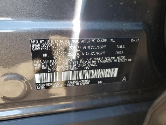 2023 TOYOTA RAV4 XLE 2T3P1RFV2PW358614