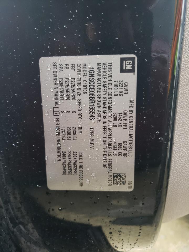 1GNSCCE06BR185543 2011 Chevrolet Tahoe C1500 Ltz