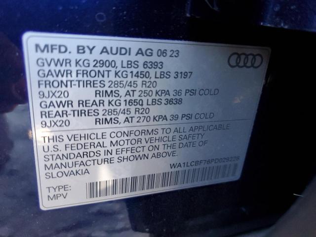 VIN WA1LCBF76PD029228 2023 Audi Q5, Premium Plus no.12