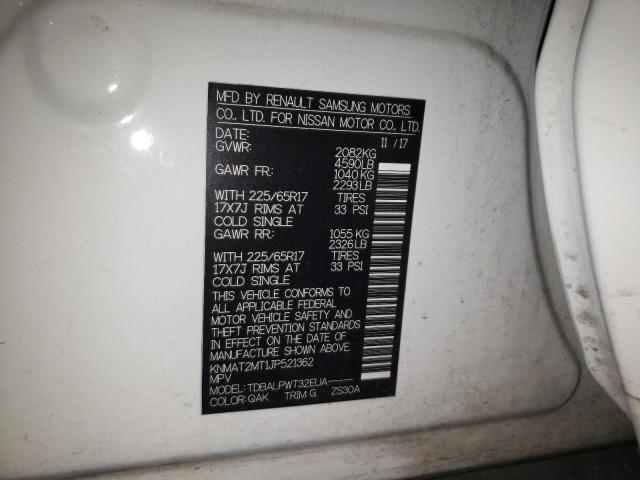 2018 Nissan Rogue S VIN: KNMAT2MT1JP521362 Lot: 44397334