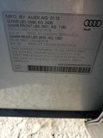 VIN WA1CFAFP5DA056726 2013 Audi Q5, Premium no.12