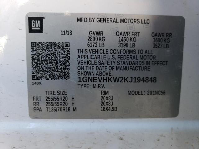 2019 CHEVROLET TRAVERSE L 1GNEVHKW2KJ194848