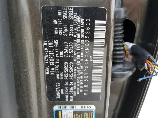 2022 KIA TELLURIDE - 5XYP34HCXNG252612