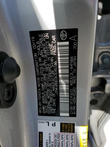2019 TOYOTA COROLLA SE JTNK4RBE0K3045186
