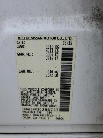 2015 NISSAN ALTIMA 2.5 1N4AL3APXFC286753