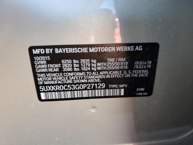 5UXKR0C53G0P27129 2016 BMW X5, photo no. 12