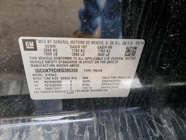 2014 Chevrolet Silverado K1500 High Country VIN: 3GCUKTEC8EG385309 Lot: 43977484