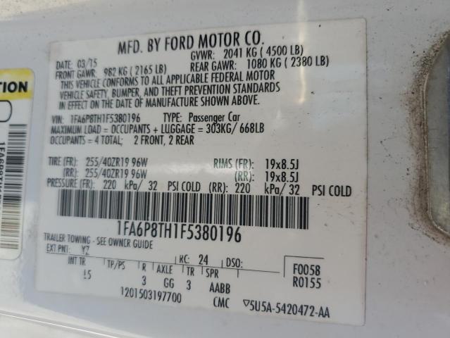2015 FORD MUSTANG 1FA6P8TH1F5380196
