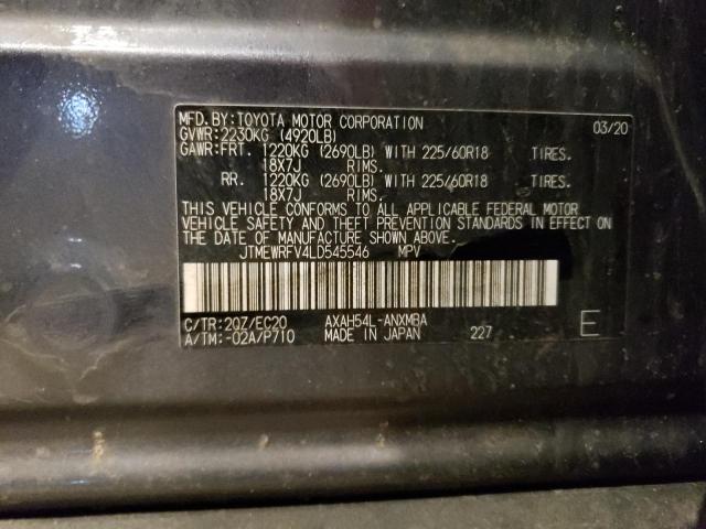 2020 TOYOTA RAV4 XSE - JTMEWRFV4LD545546