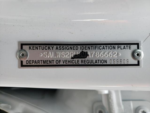 2021 LAND ROVER RANGE ROVE - SALWS2RU8MA786662