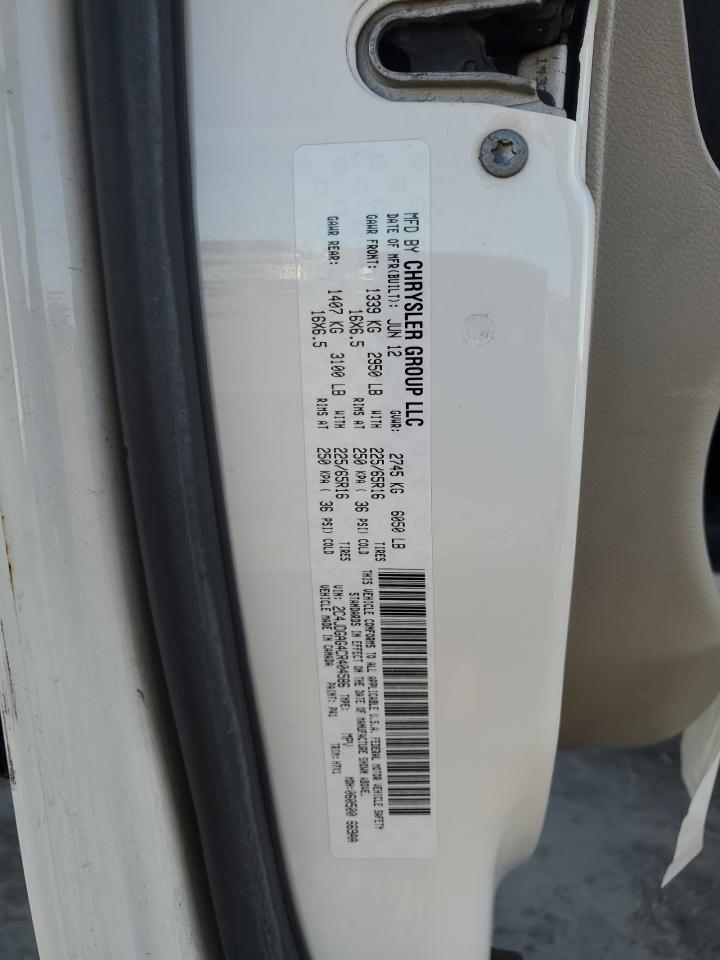 2C4JDGAG4CR404586 2012 Dodge Ram Van