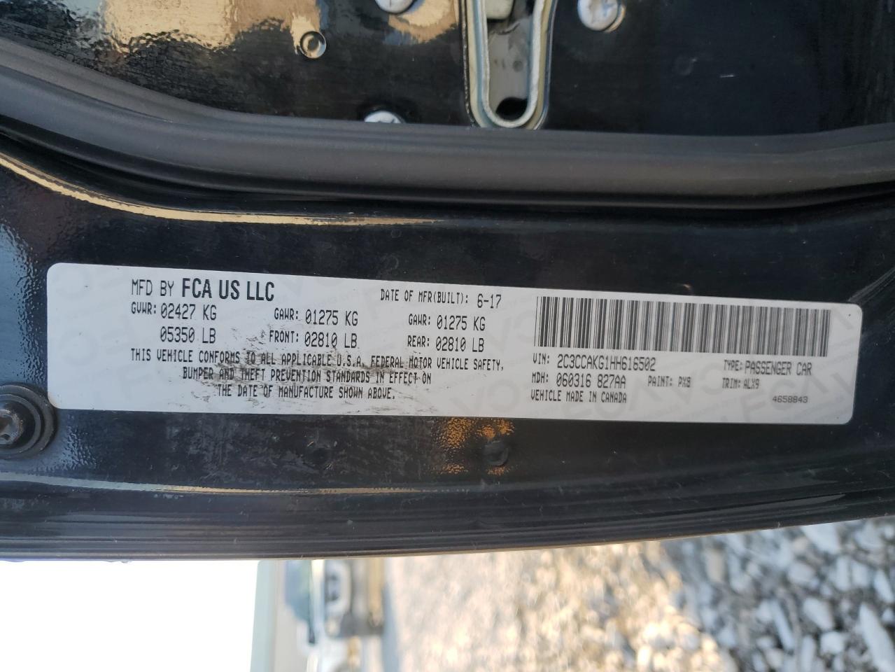 2C3CCAKG1HH616502 2017 Chrysler 300C