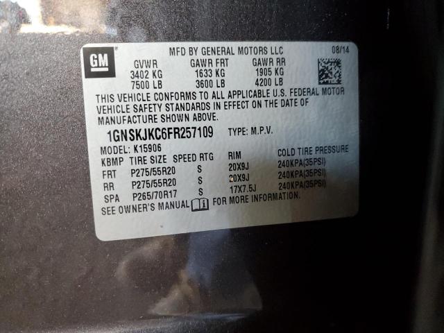 2015 CHEVROLET SUBURBAN K 1GNSKJKC6FR257109