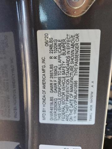 2020 HONDA ACCORD HYB 1HGCV3F56LA013595