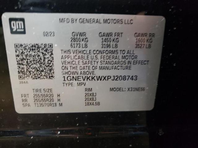 2023 CHEVROLET TRAVERSE P 1GNEVKKWXPJ208743