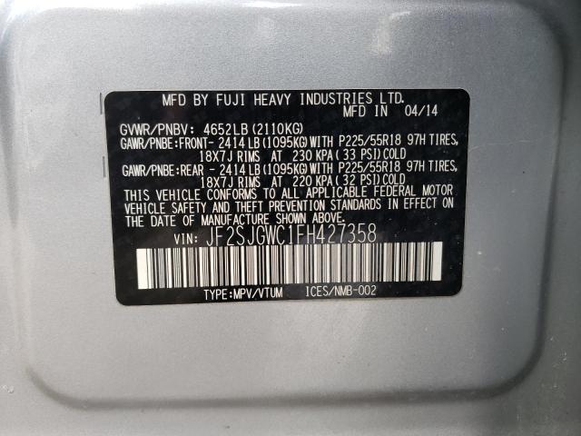 2015 SUBARU FORESTER 2 - JF2SJGWC1FH427358