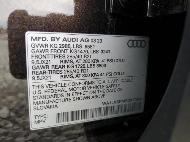 VIN WA1LXBF74PD017003 2023 Audi Q7, Premium Plus no.13