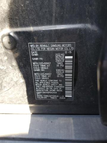 2016 Nissan Rogue S VIN: KNMAT2MVXGP642434 Lot: 42637244