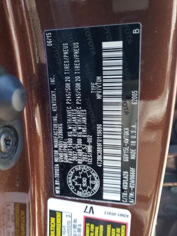 2015 TOYOTA VENZA LE/X - 4T3BK3BB9FU119690