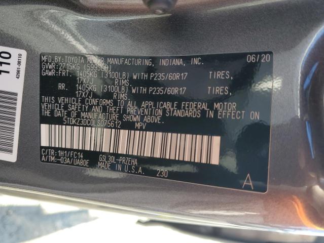 2020 TOYOTA SIENNA LE 5TDKZ3DC0LS075612