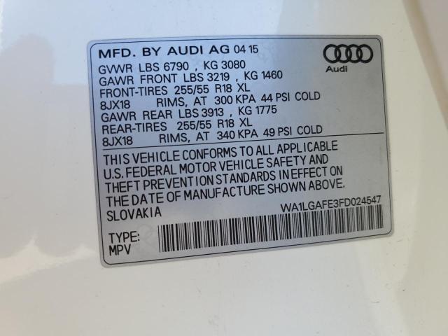 WA1LGAFE3FD024547 2015 AUDI Q7, photo no. 14