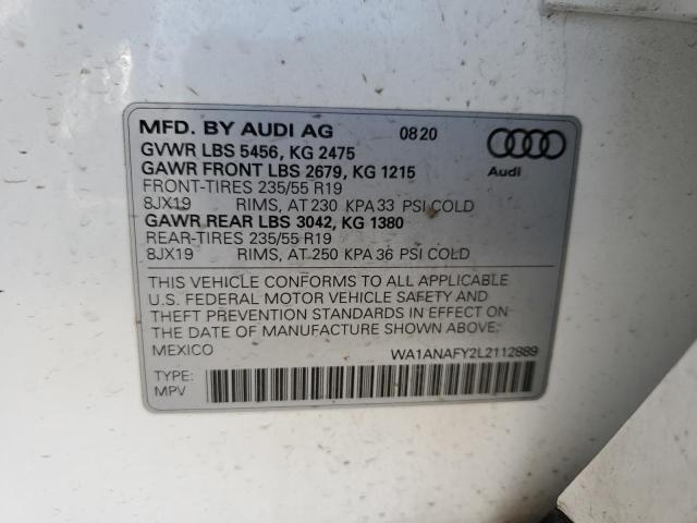 WA1ANAFY2L2112889 2020 AUDI Q5, photo no. 13