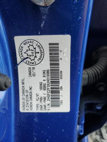 2018 HONDA CIVIC LX - 2HGFC2F59JH016986