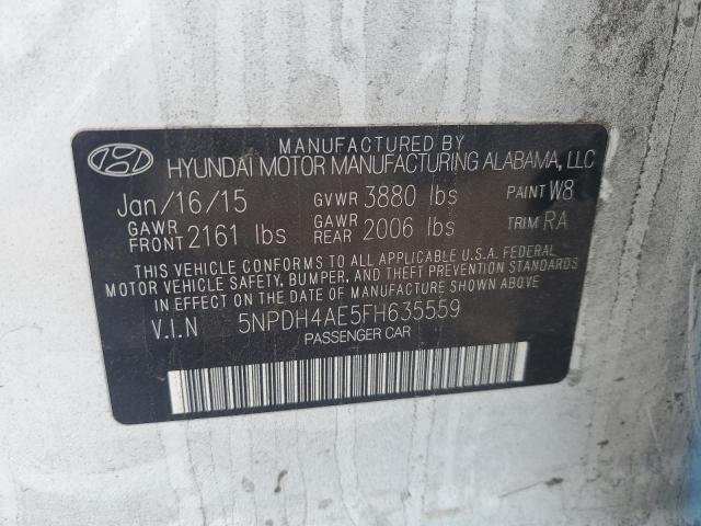 2015 HYUNDAI ELANTRA SE 5NPDH4AE5FH635559