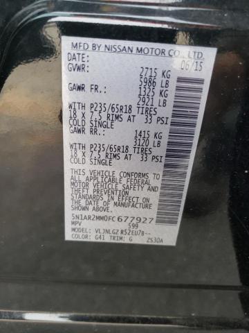 2015 NISSAN PATHFINDER - 5N1AR2MM0FC677927