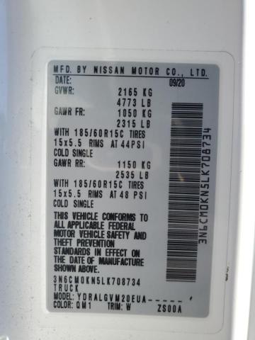 2020 NISSAN NV200 2.5S - 3N6CM0KN5LK708734
