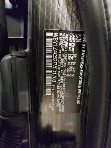 2015 BMW I3 REX WBY1Z4C52FV501703