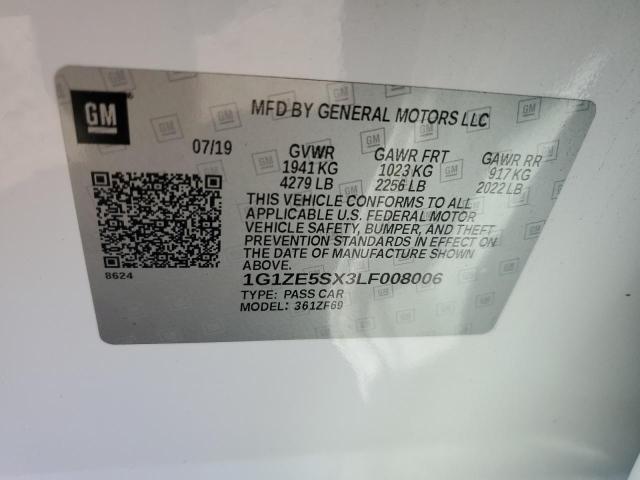2020 CHEVROLET MALIBU PRE 1G1ZE5SX3LF008006
