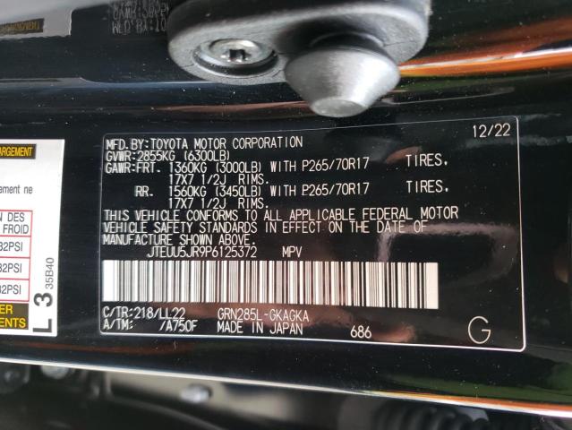 2023 TOYOTA 4RUNNER 40 JTEUU5JR9P6125372