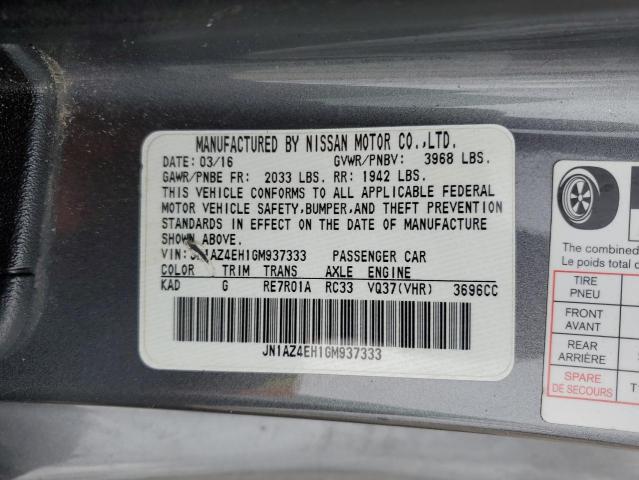 2016 NISSAN 370Z BASE JN1AZ4EH1GM937333