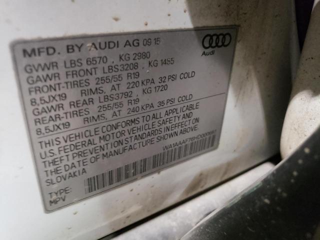 VIN WA1AAAF76HD000661 2017 Audi Q7, Premium no.12