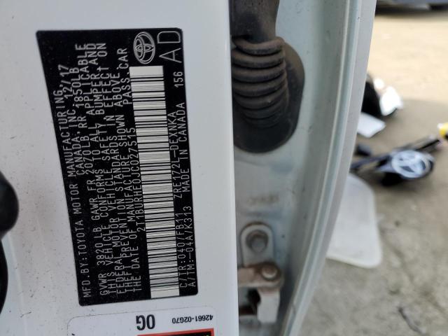 2018 TOYOTA COROLLA L 2T1BURHE0JC027515