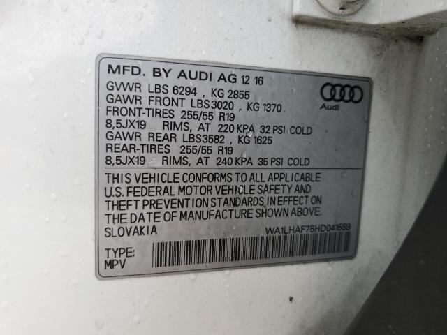 2017 AUDI Q7 PREMIUM WA1LHAF75HD041559