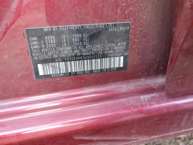 2017 SUBARU IMPREZA LI - 4S3GKAN63H3605233