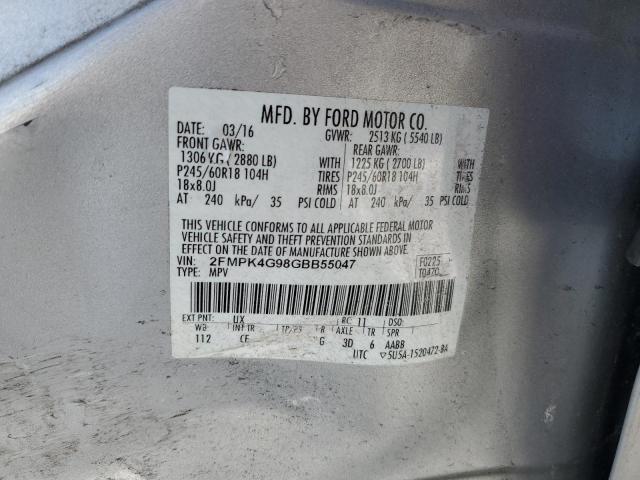 2016 FORD EDGE SE 2FMPK4G98GBB55047