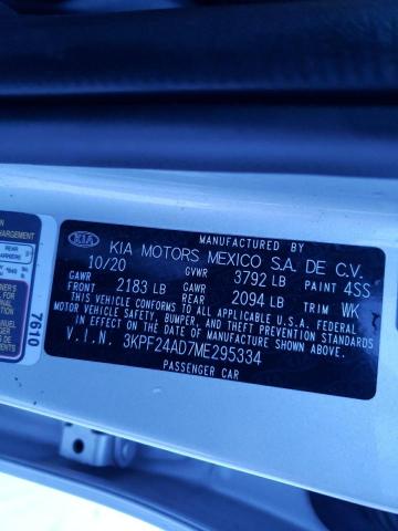 2021 KIA FORTE FE - 3KPF24AD7ME295334
