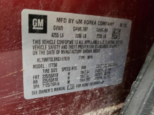 2022 CHEVROLET TRAILBLAZE KL79MTSL8NB137829
