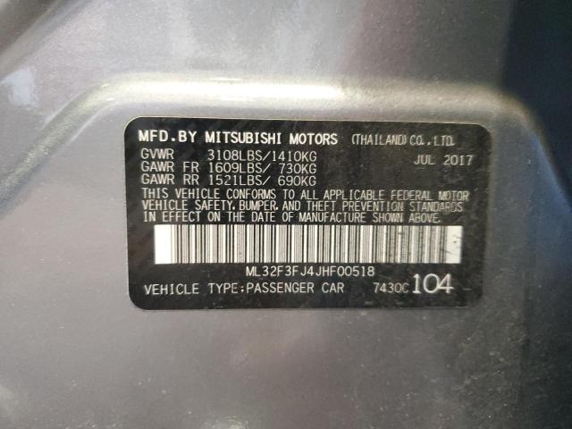 2018 MITSUBISHI MIRAGE G4 ML32F3FJ4JHF00518