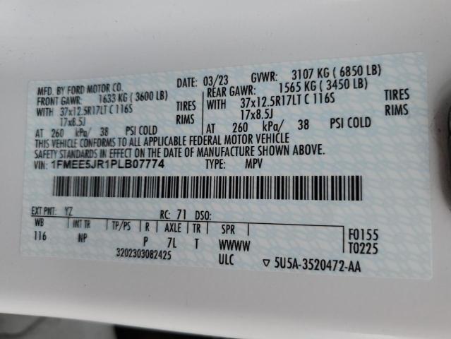 2023 FORD BRONCO RAP 1FMEE5JR1PLB07774