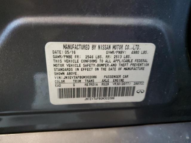 2016 INFINITI Q50 PREMIU - JN1EV7AP8GM302086