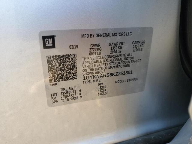 2019 CADILLAC XT5 1GYKNARS8KZ251801