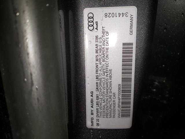 2023 AUDI E-TRON GT - WAUCJBFW4P7000809